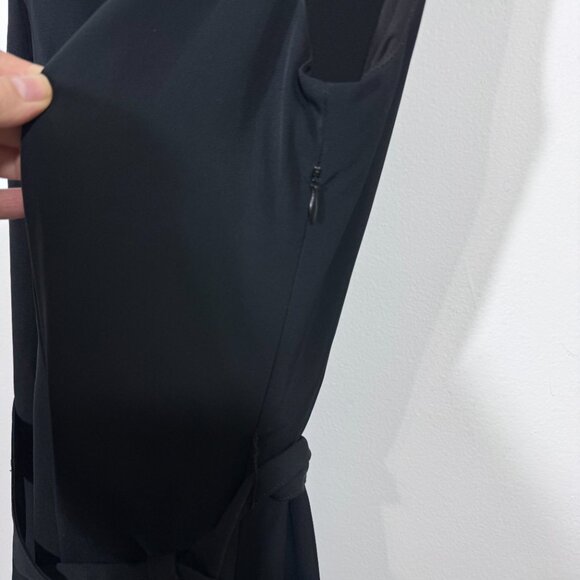 J. McLaughlin Women’s Sleeveless Collared Belted Black Dress size 10 - Picture 5 of 8